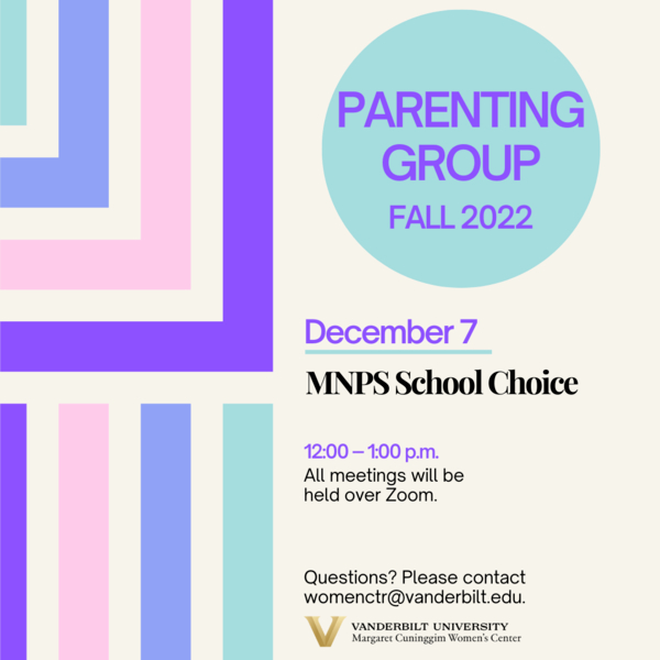 Parenting Group meeting Dec. 2022 school choice