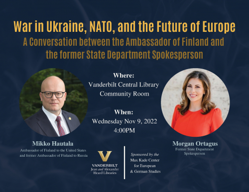 Mikko Hautala and Morgan Ortagus Ukraine discussion