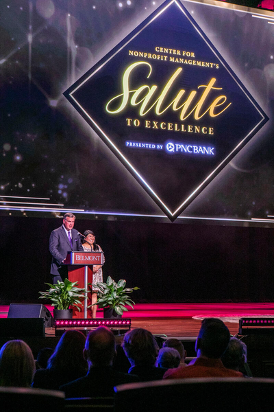 Vice Chancellor for Government and Community Relations Nathan Green (left) co-chaired the 2022 Salute to Excellence Awards. (Photo by Anne Rayner)