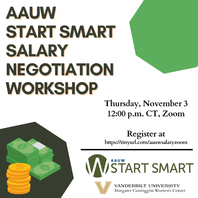AAUW Salary Negotiation Workshop Nov. 3