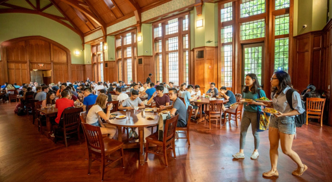 The dining center at E. Bronson Ingram College