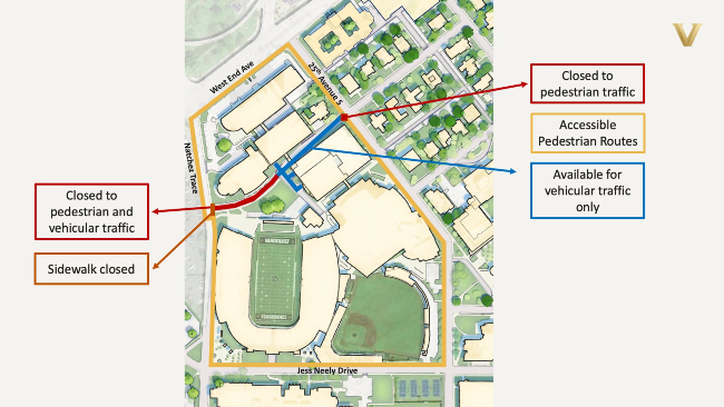 Kensington Place closure map (updated)