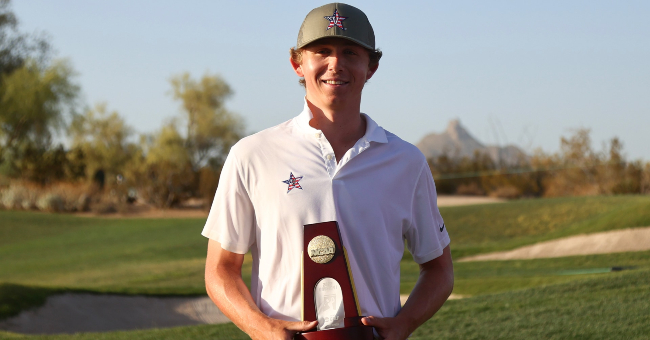 Freshman student-athlete Gordon Sargent won a four-man playoff Monday at the Grayhawk Golf Club in Scottsdale, Arizona, to claim the national title.