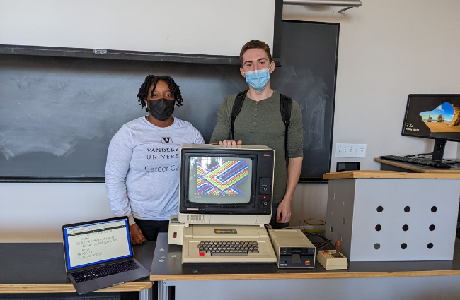 Students in the course "CMA 1001: Retro-Computing."