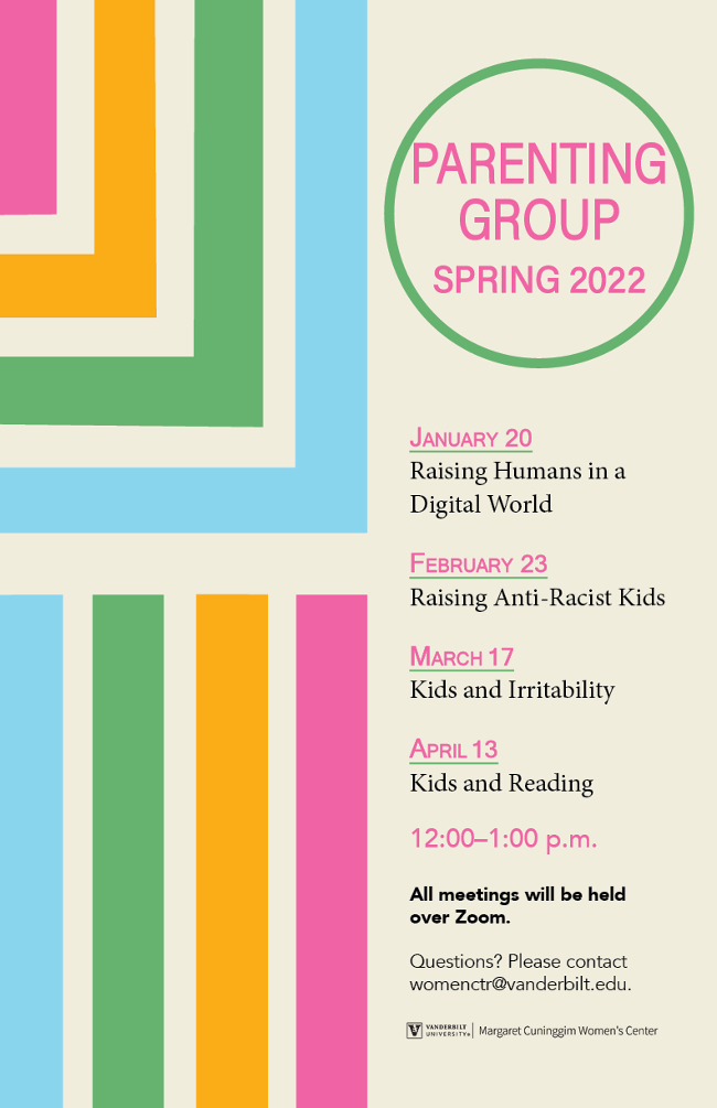 Parenting Group spring 2022 schedule