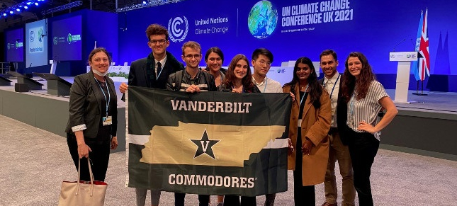 Vanderbilt students at COP26