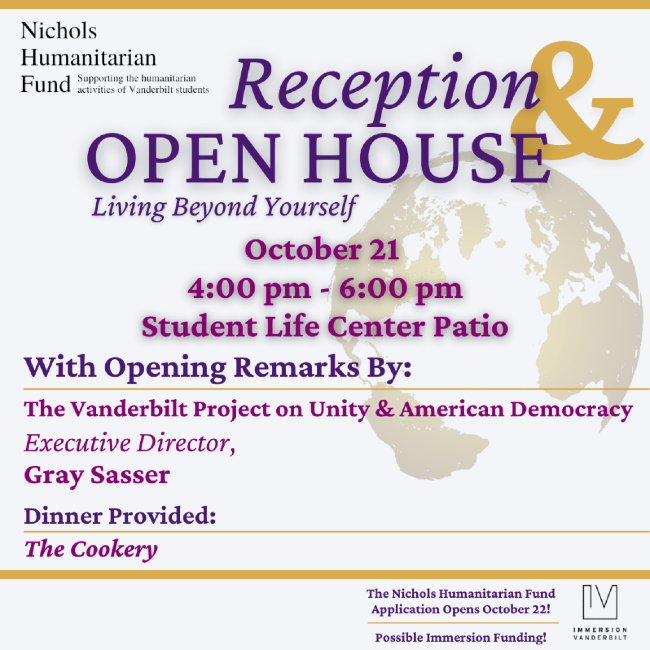 Nichols Humanitarian Fund Reception and Open House