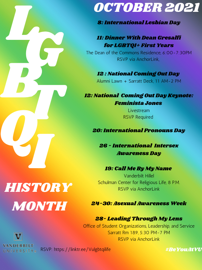LGBTQI History Month events 2021