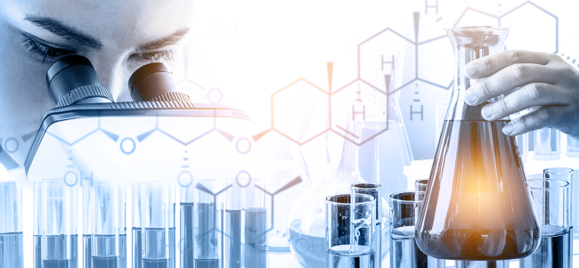 Chemical biology stock illustration