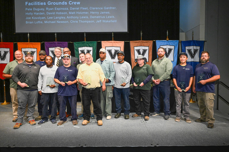 The Facilities Grounds Crew received the One Vanderbilt Excellence Award. (John Amis)