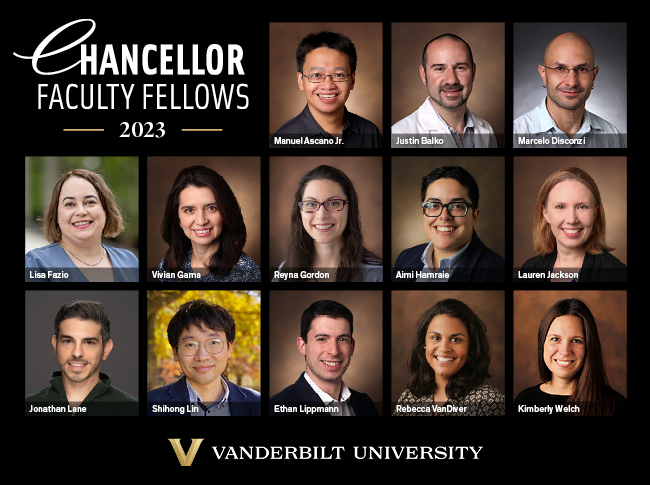 Thirteen 2023 Chancellor Faculty Fellows