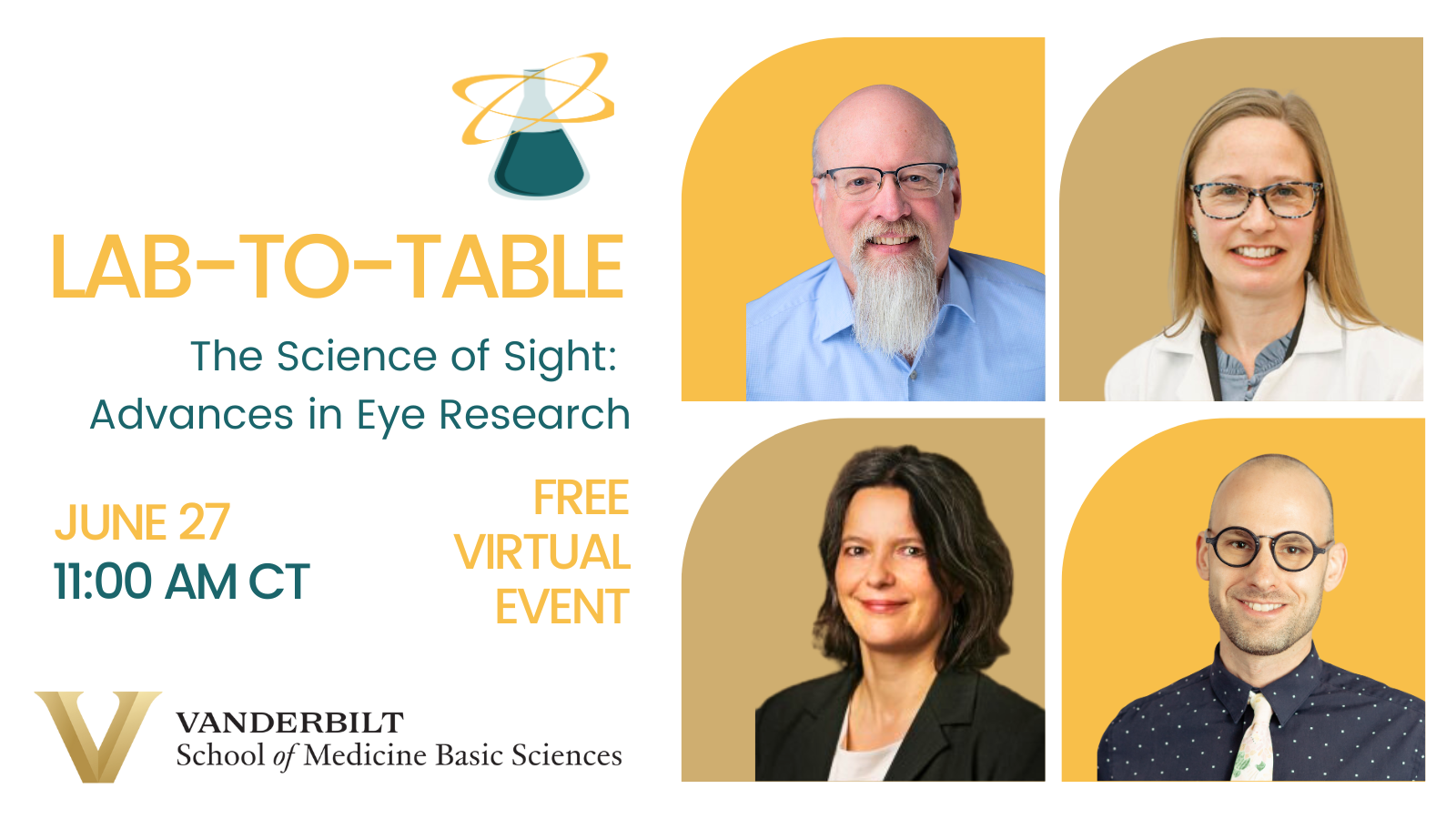 Lab-to-Table Conversation: ‘Science of Sight: Advances in Eye Research’ on June 27