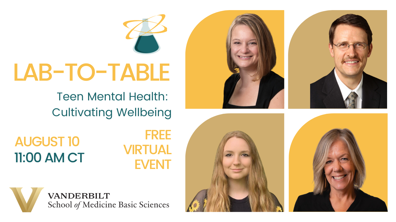 Lab-to-Table Conversation: ‘Teen Mental Health: Cultivating Wellbeing’ is Aug. 10