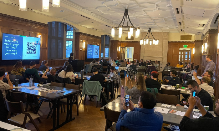 Write On! launched in spring 2023 with a kickoff meeting. About 80 graduate students and postdocs participated in the pilot program. Applications for the fall semester are now being accepted through Aug. 25. (Vanderbilt University)