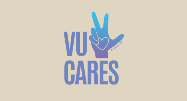 Image Text: VU Cares