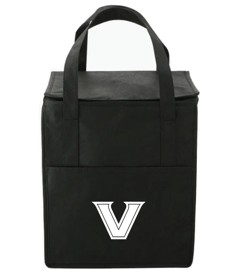 Image Description: Vanderbilt logo on an insulated bag
