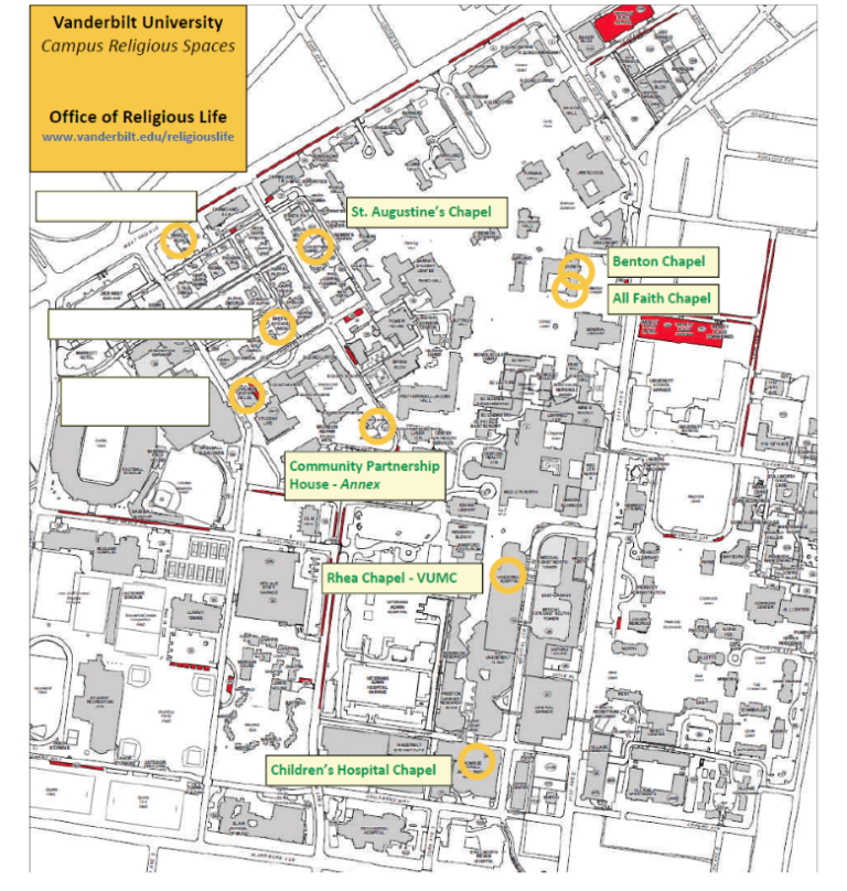 Prayer Locations Muslim Students Association