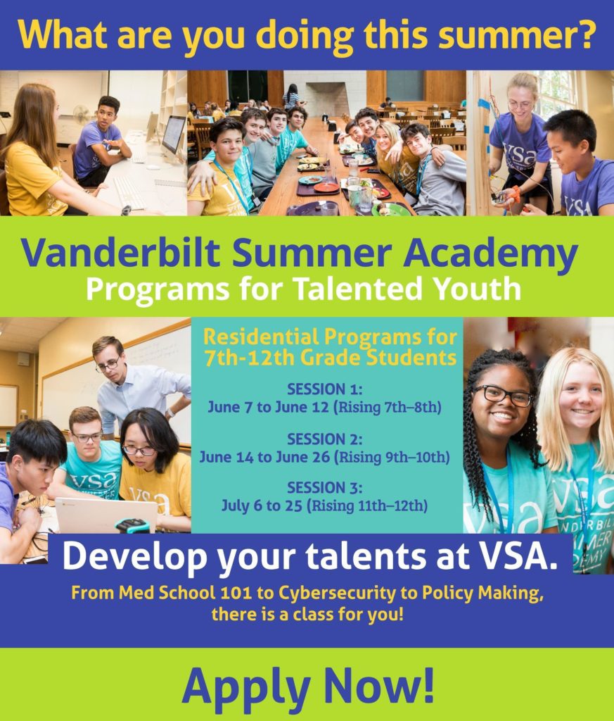 Vsa apply now vanderbilt programs for talented youth vanderbilt