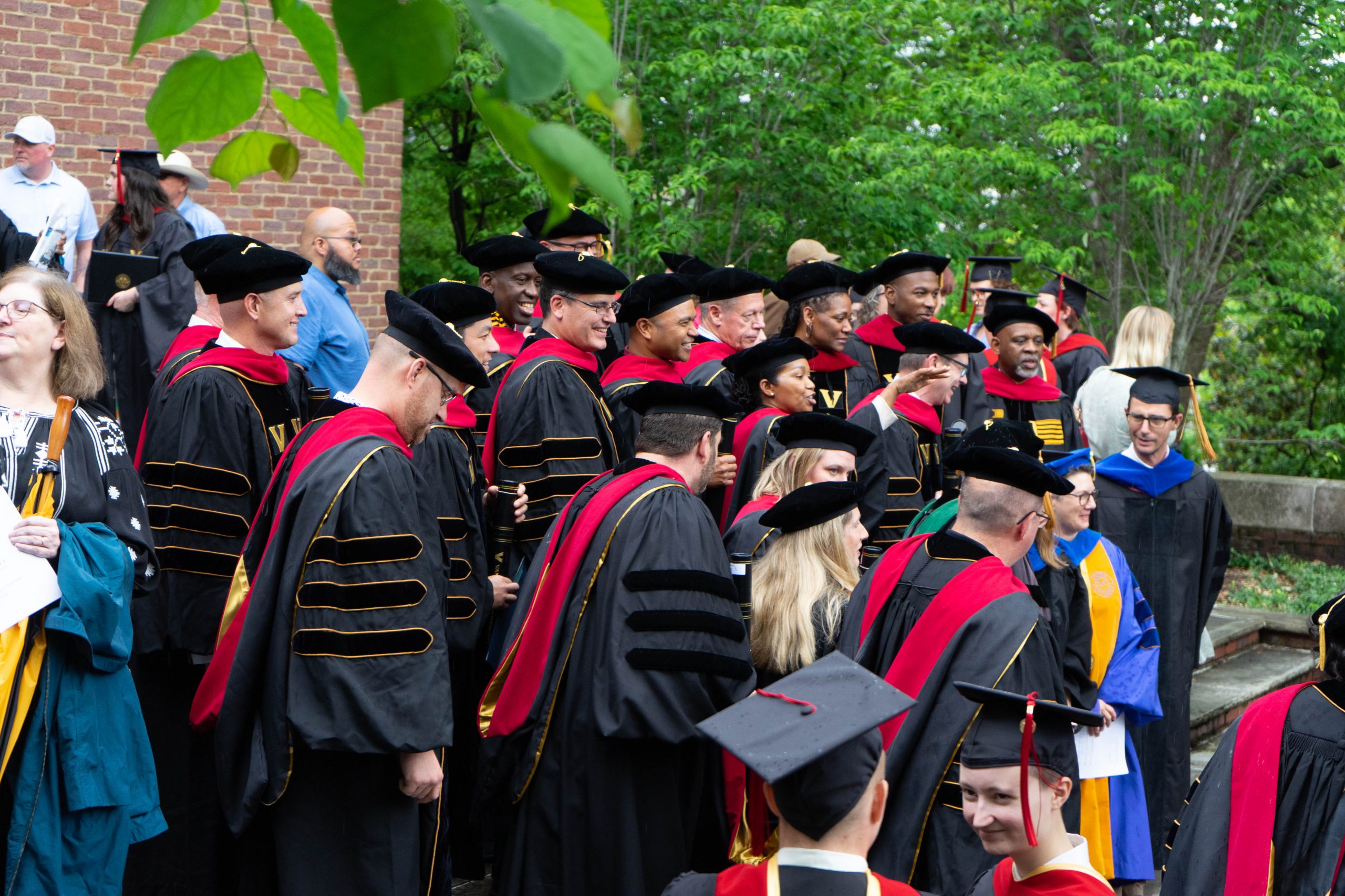 This is a picture of students at Graduation.