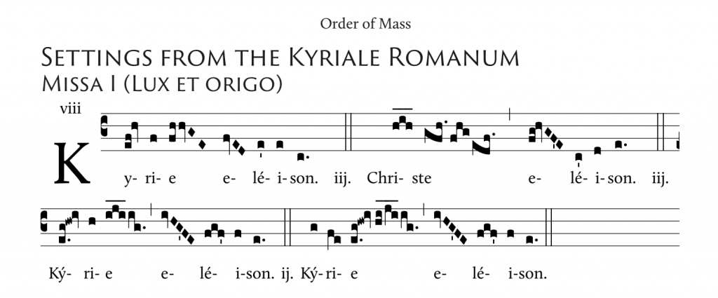 Liturgical neumes