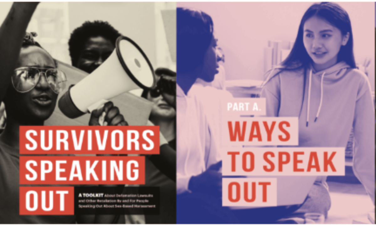 Stanton First Amendment Clinic Assists with Development of Toolkit for Survivors of Sex-Based Harassment