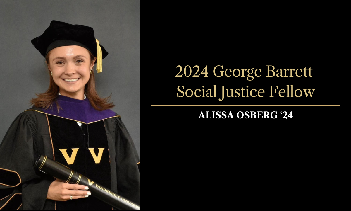 Alissa Osberg Named 2024 George Barrett Social Justice Fellow