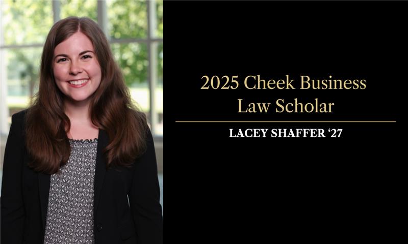 Lacey Shaffer 2025 Cheek Scholar