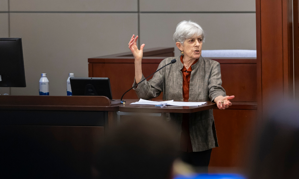 Nancy Cott speaking at Vanderbilt Law School