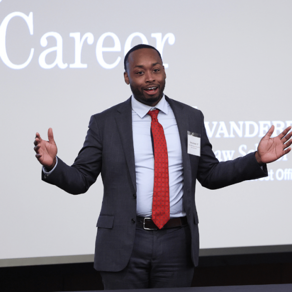 Darrius Woods'17 at Public Interest Bootcamp