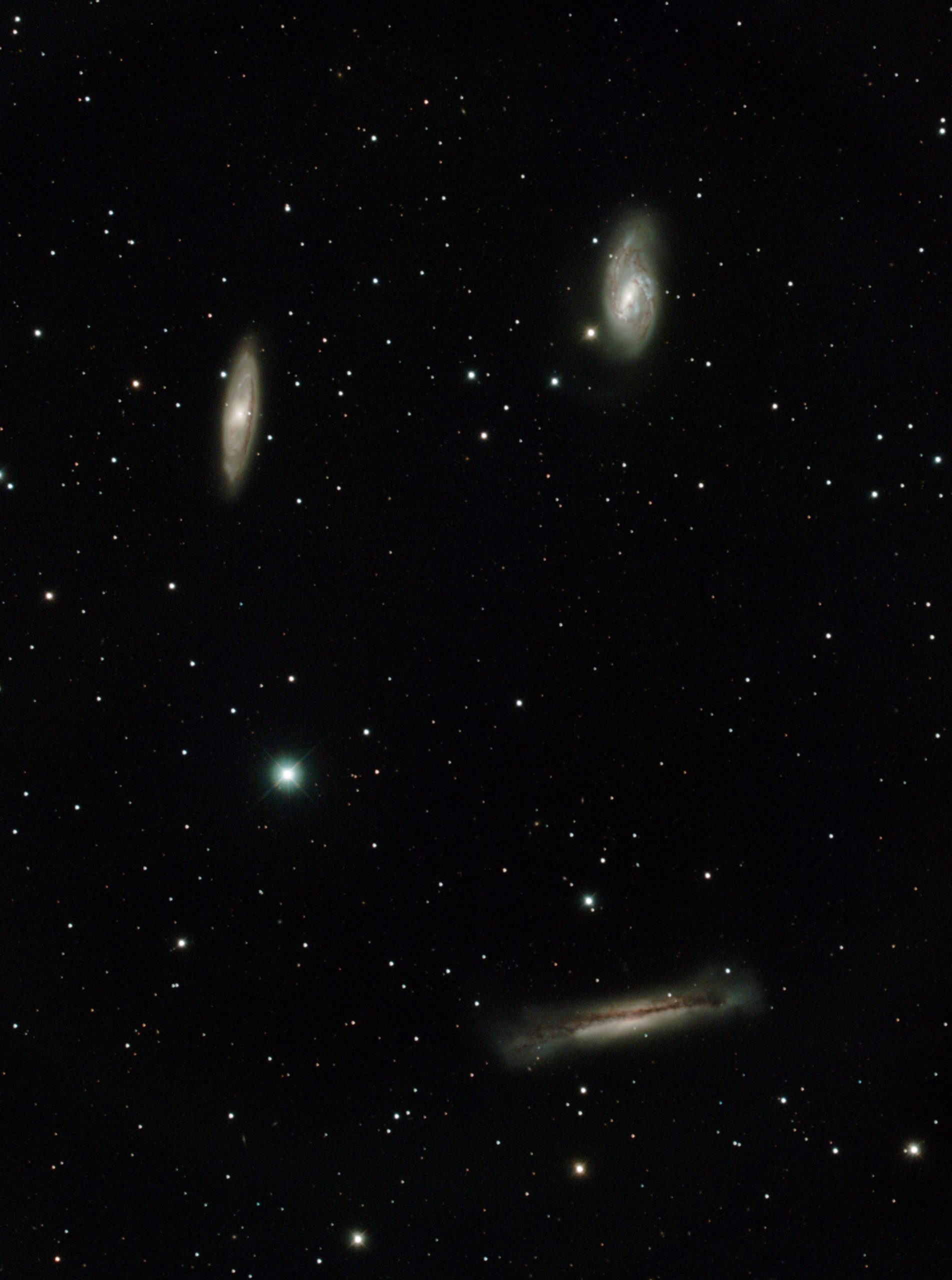 Three galaxies form the Leo Trio