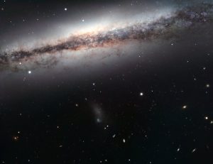 Closeup of galaxy NGC 3628