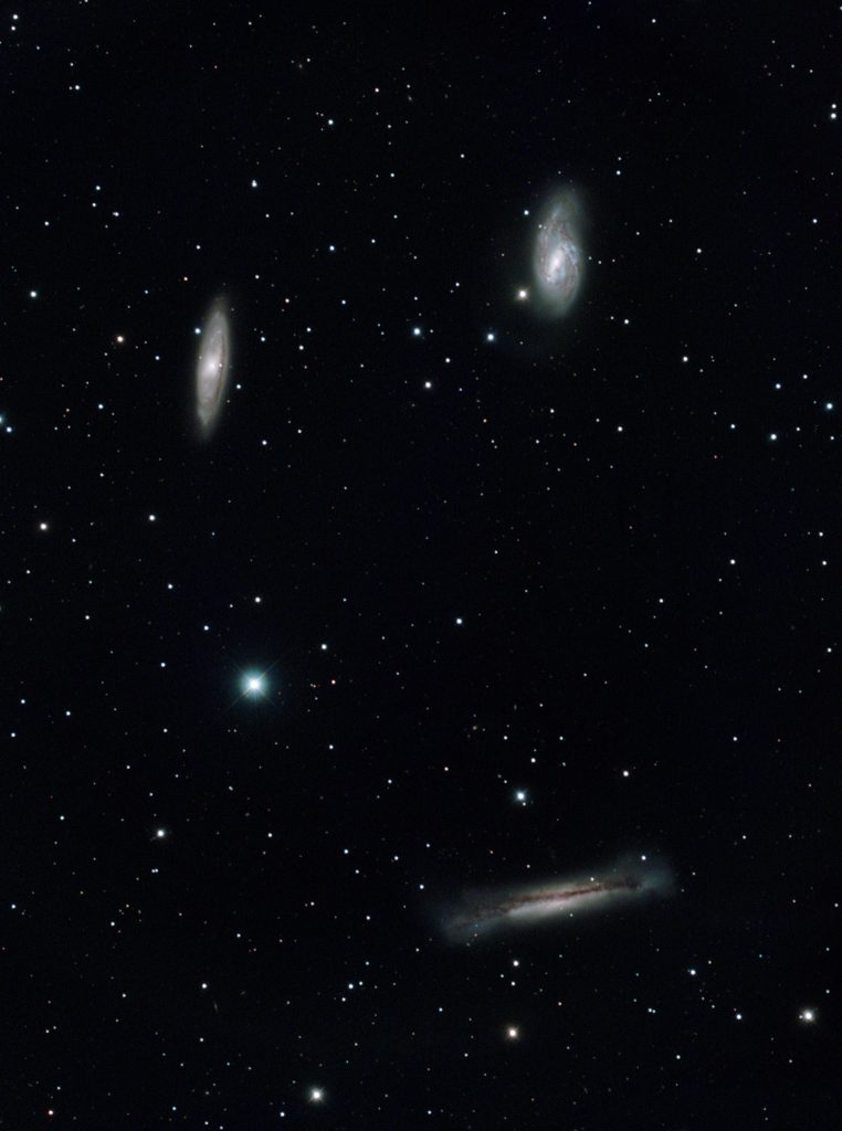 Three galaxies form the Leo Trio