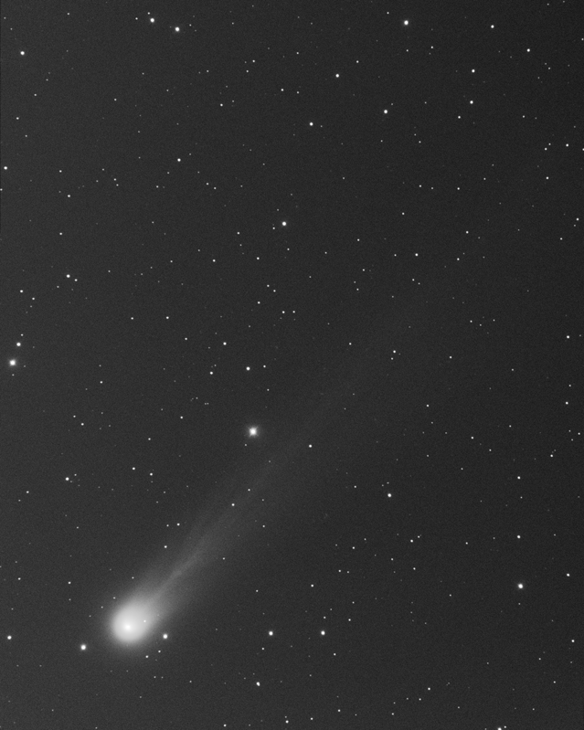 Comet Lemmon moves against the background stars