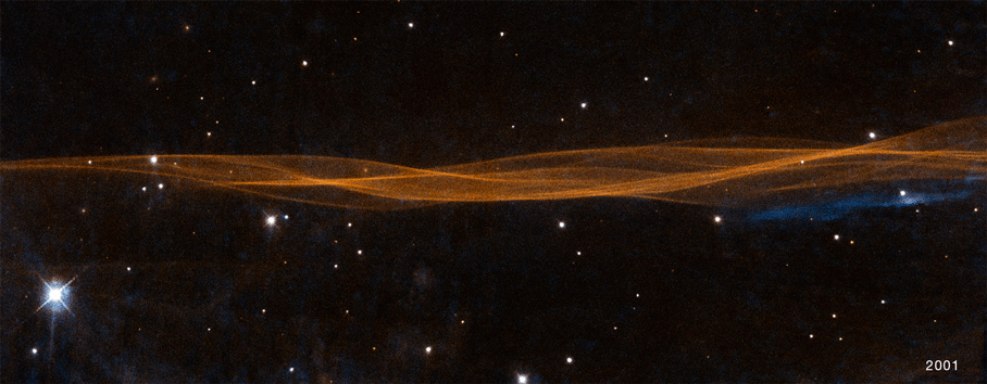 Veil nebula expansion animation