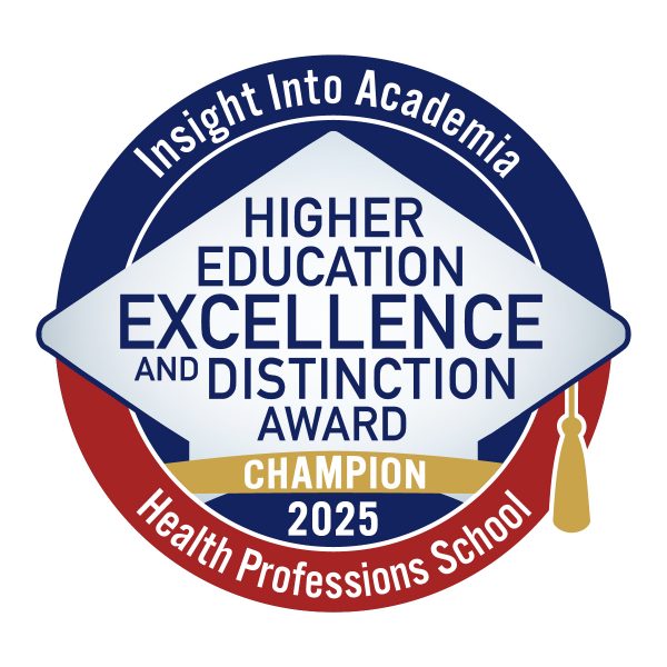 A red, blue and yellow logo denoting VUSN's 2025 HEED award.
