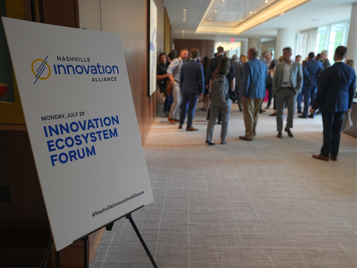 signage at a Nashville Innovation Alliance event