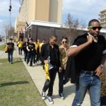 Melodores making their way to the venue.