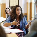 Vanderbilt students in class discussion.