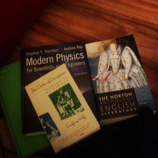 selections A few of my eclectic books from this semester