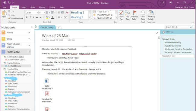 Using OneNote to teach online | Center for Teaching | Vanderbilt University