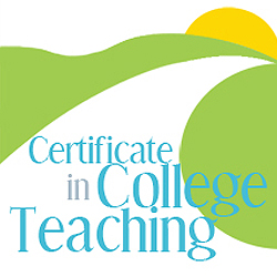 grapic logo for the certificate in college teaching program