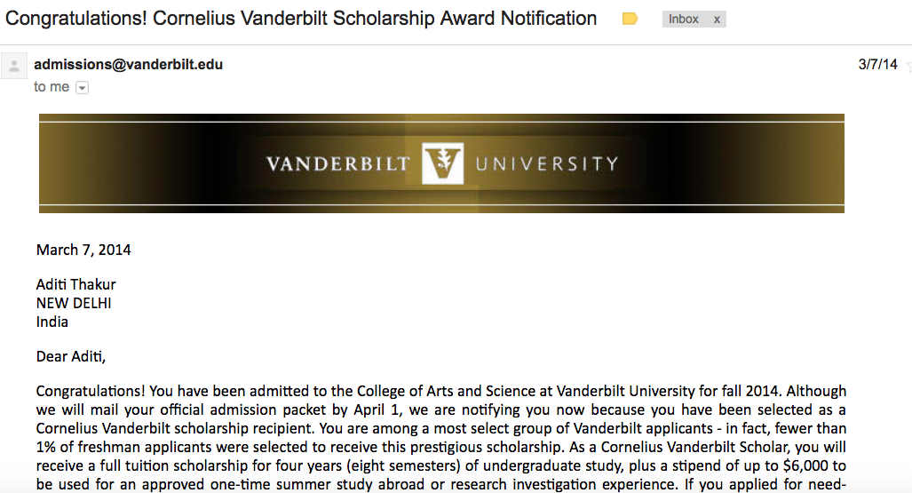 vanderbilt cornelius scholarship essay