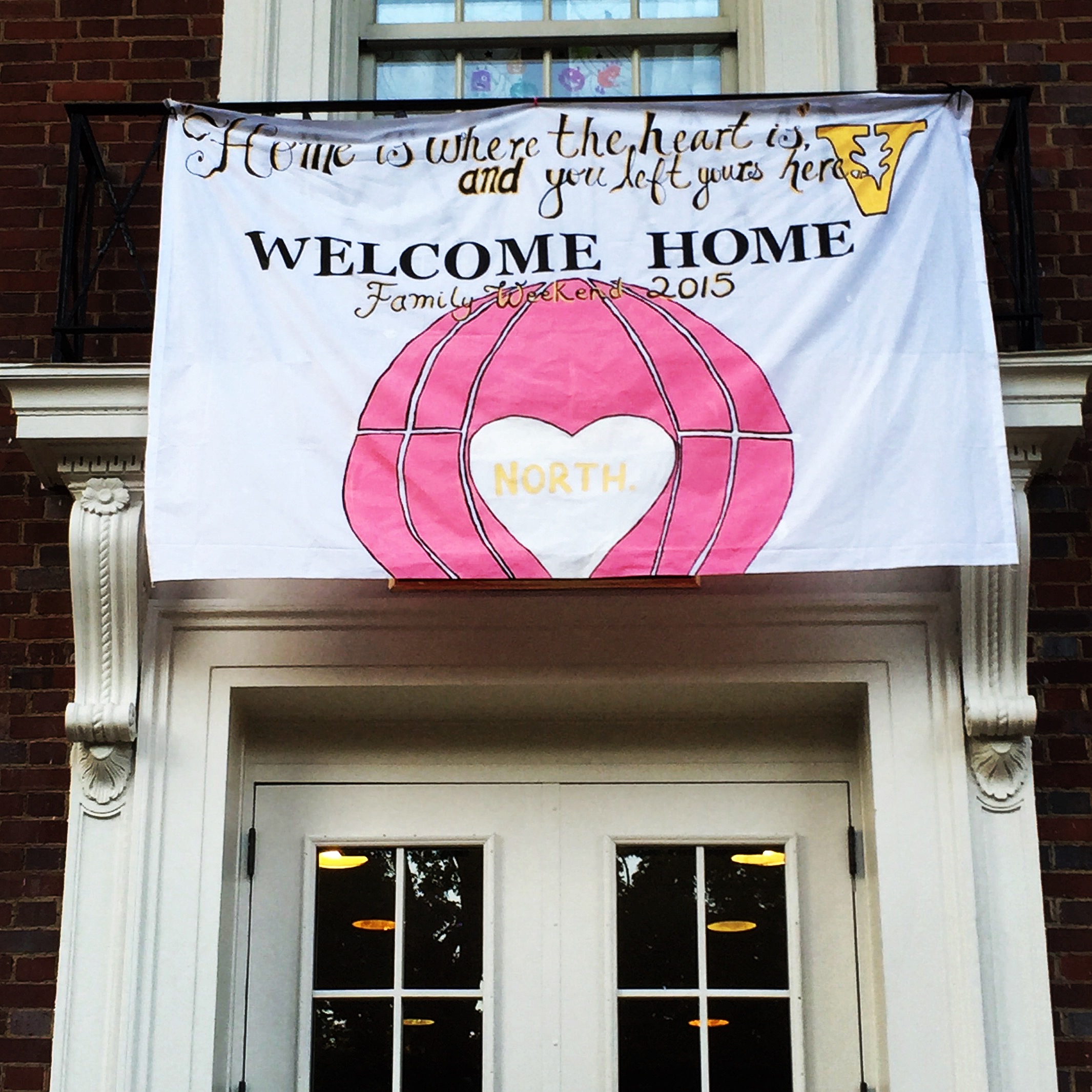 North House banner for Family Weekend Inside 'Dores Vanderbilt