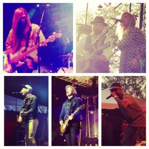 Day 2's picstitch, featuring Delta Spirit, Drew & Ellie Holcomb, Juvenile, Bear Rinehart of NEEDTOBREATHE, and Mat Kearney.