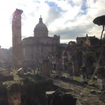 Light streams through the Forum