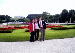 Doing my thing at the Schonbrunn palace in Vienna, Austria