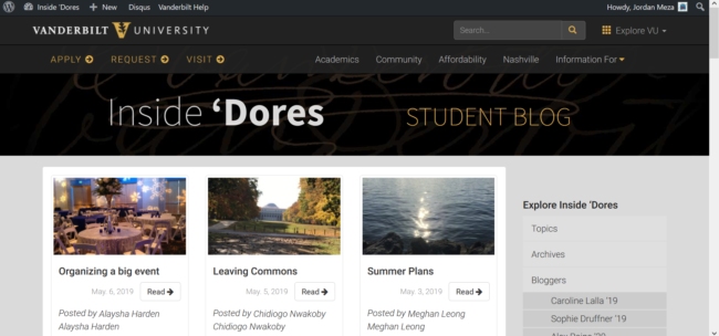 New To Inside Dores Student Blog So Am I Inside Dores Vanderbilt University New To Inside Dores Student Blog So Am I Inside Dores Vanderbilt University