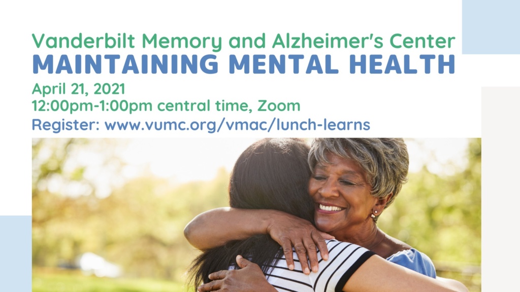 VMAC “Maintaining Mental Health” Lunch & Learn Event on April 21 | RASR ...