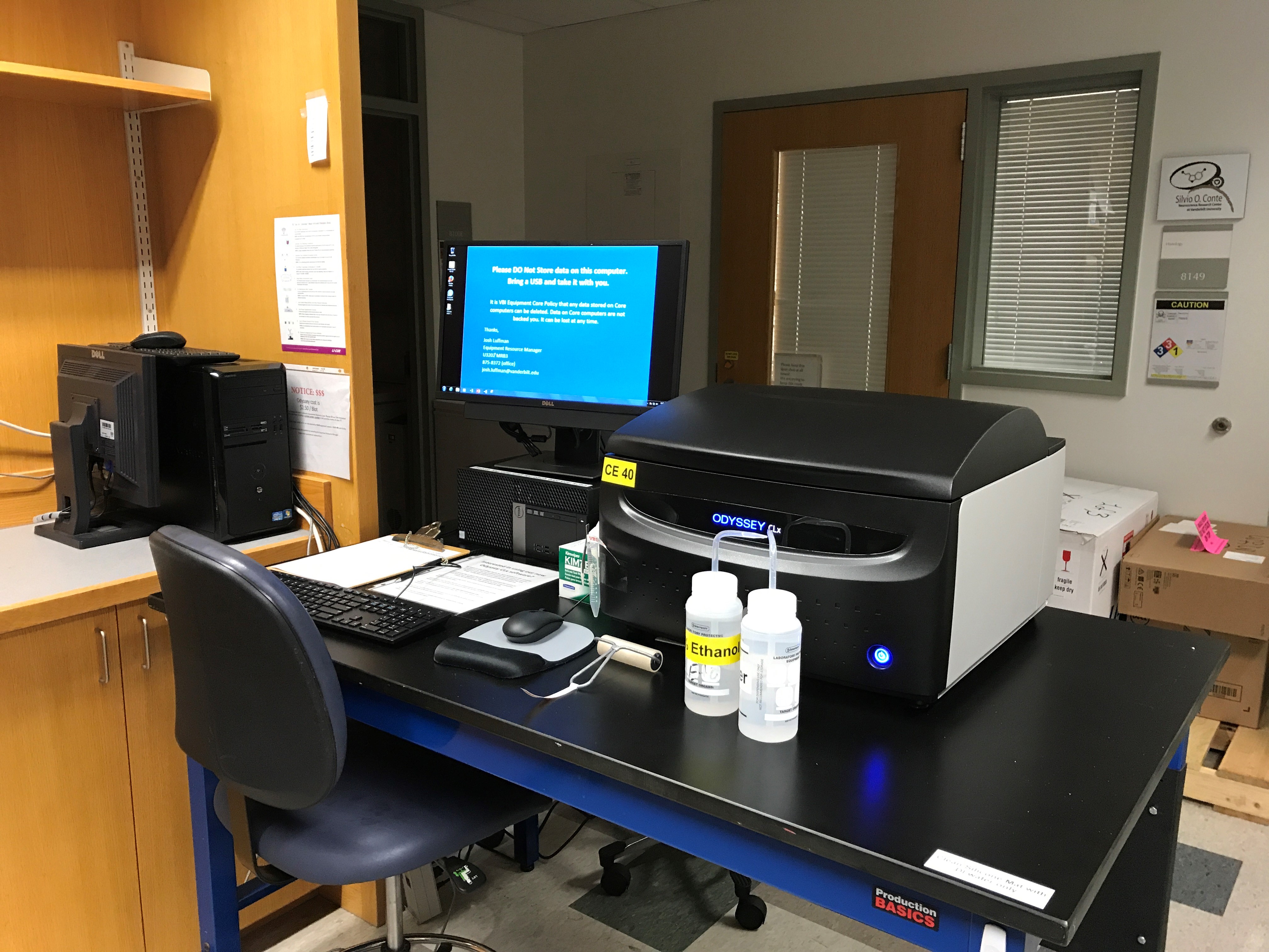 Odyssey CLx Infrared Scanner VBI Core Labs Vanderbilt University