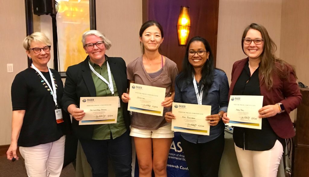 Sora Lee wins poster award at FASEB Meeting Department of Cell and